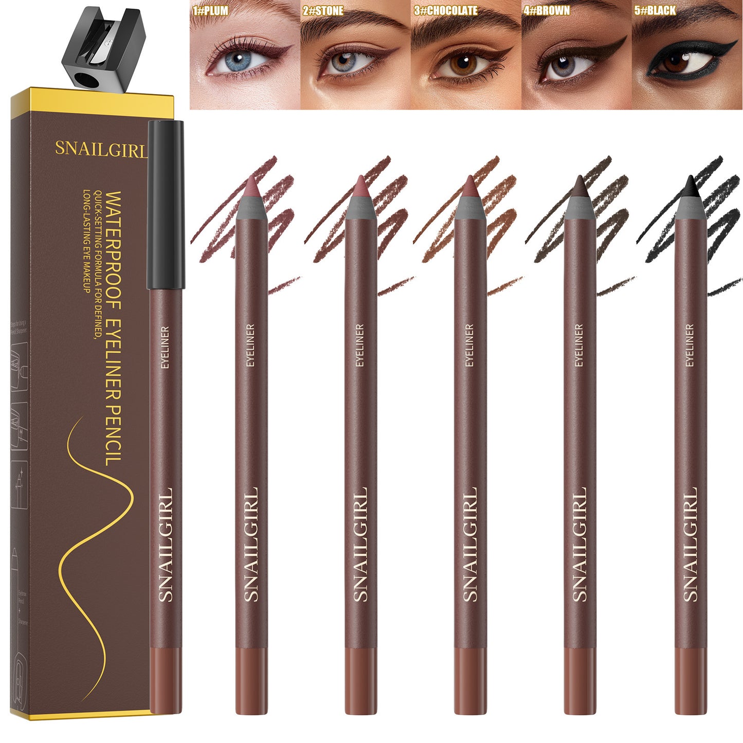 Waterproof Color Eyeliner – Smudge-Proof & Smooth Finish