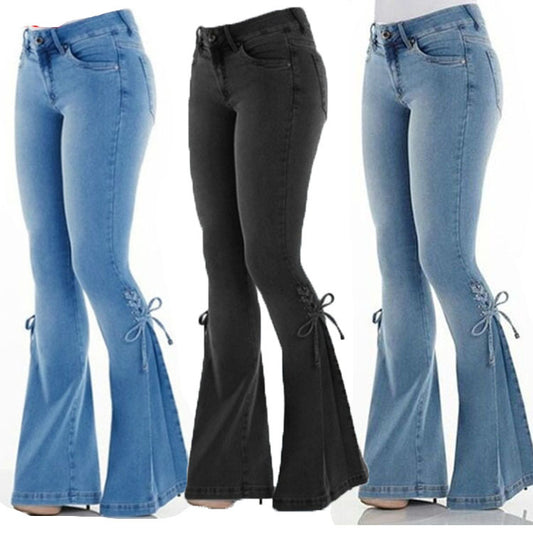 Women’s Mid-Waist Stretch Denim Jeans