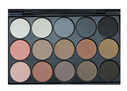 15 Color Earth Tone Smoky Eyeshadow Palette