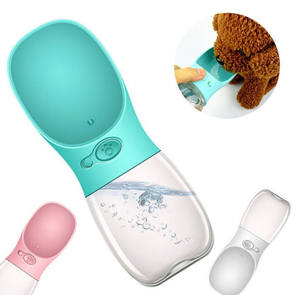 Portable Pet Water Bottle & Cup – Outdoor Travel Drinking Bottle for Dogs & Cats