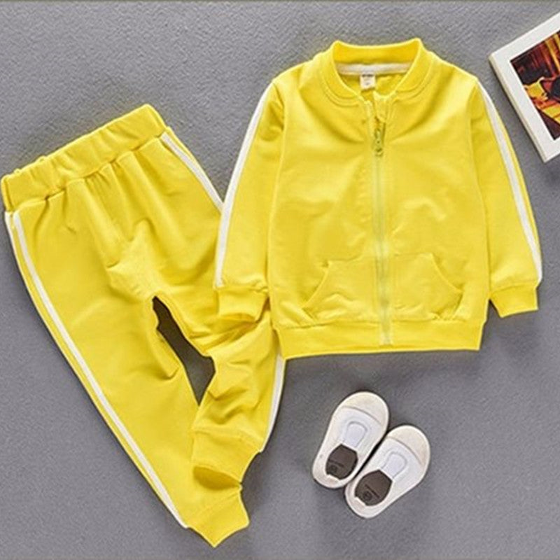 "Baby Kids Sports Suit Casual Athletic Outfit"