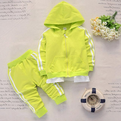 "Baby Kids Sports Suit Casual Athletic Outfit"