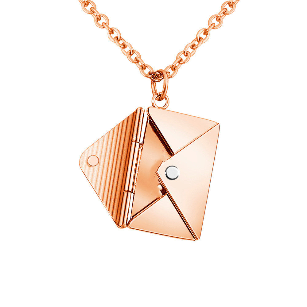 Fashion Envelope Necklace – Romantic Gift for Her