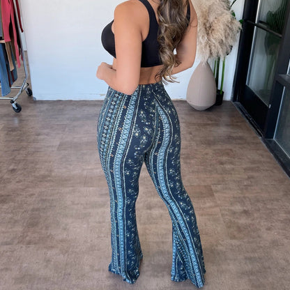 High Elastic Slim Pants – Sexy Print