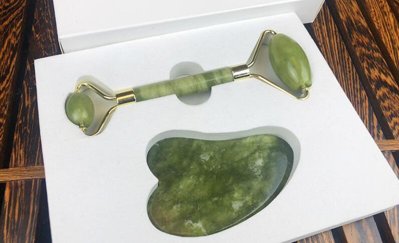 Jade Face Roller – Facial Massager for Tension Relief & Skin Care