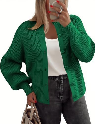 Women’s Round Neck Buckle Cardigan