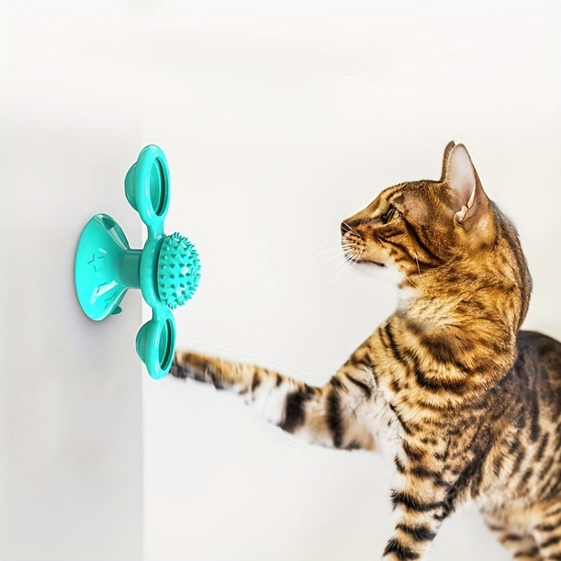 Rotating Windmill Catnip Cat Toy
