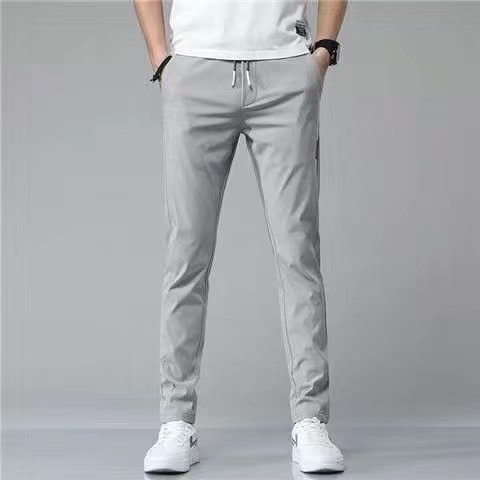 Men’s Drawstring Casual Pants – Loose Fit