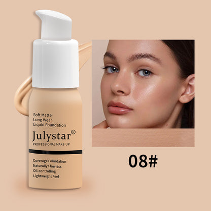 "Waterproof Liquid Foundation Concealer Long Lasting Makeup"