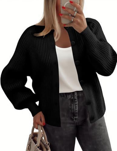 Women’s Round Neck Buckle Cardigan