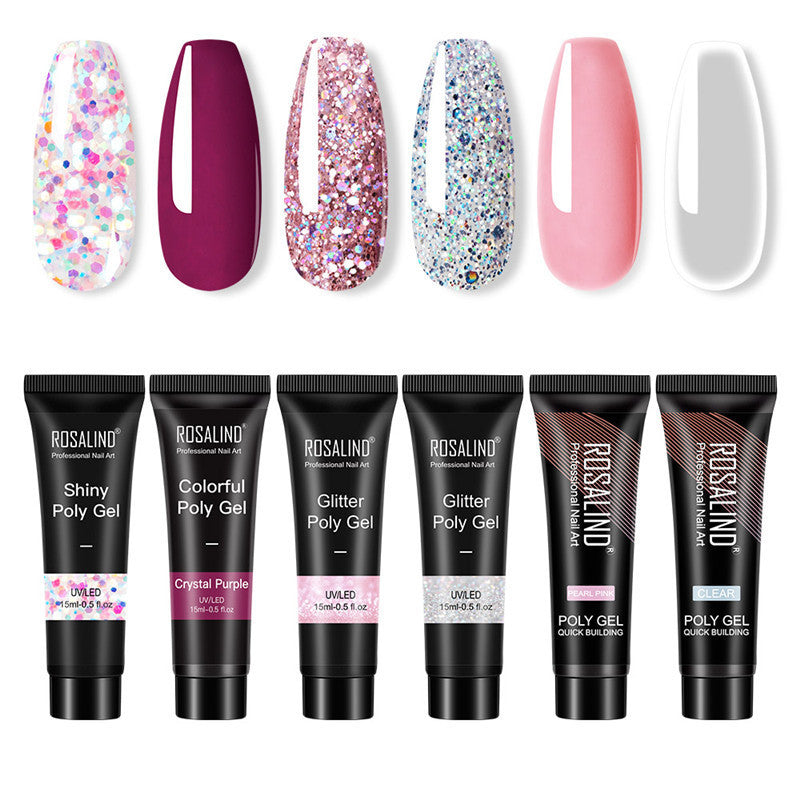 Multi-Color Mixed Nail Solid Glue – Strong Adhesive for DIY Nail Art & Extensions