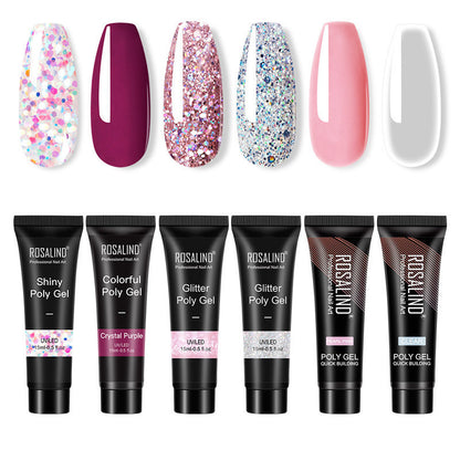 Multi-Color Mixed Nail Solid Glue – Strong Adhesive for DIY Nail Art & Extensions