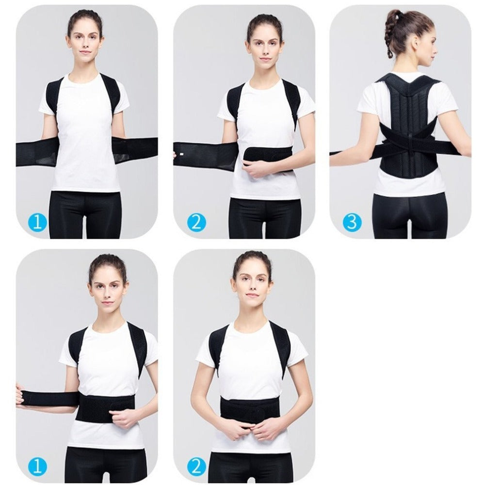 Adjustable Spine Bending Posture Corrector Brace for Back & Shoulder Support – Relieves Hunchback, Slouching & Spinal Misalignment