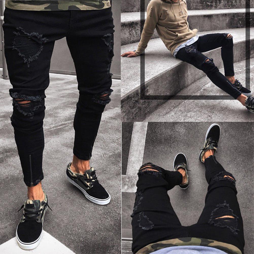 Men’s Ripped Basic Jeans