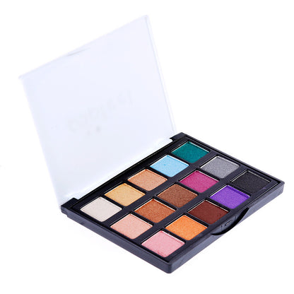 Matte & Glitter Eyeshadow Palette with Brush Set