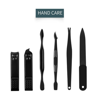 16pcs Nail Grooming Kit – Clippers, Trimmers, Ear Pick & Manicure/Pedicure Tools Set with Storage Bag