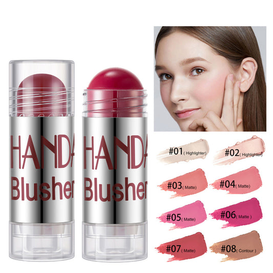 "Shimmer Blush Stick Face Makeup Highlighter Contour Cream"