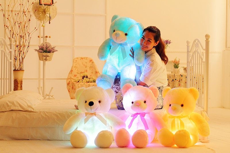 LED Teddy Bear Plush – Glowing Stuffed Toy & Kids Gift