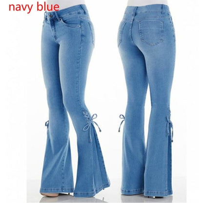 Women’s Mid-Waist Stretch Denim Jeans