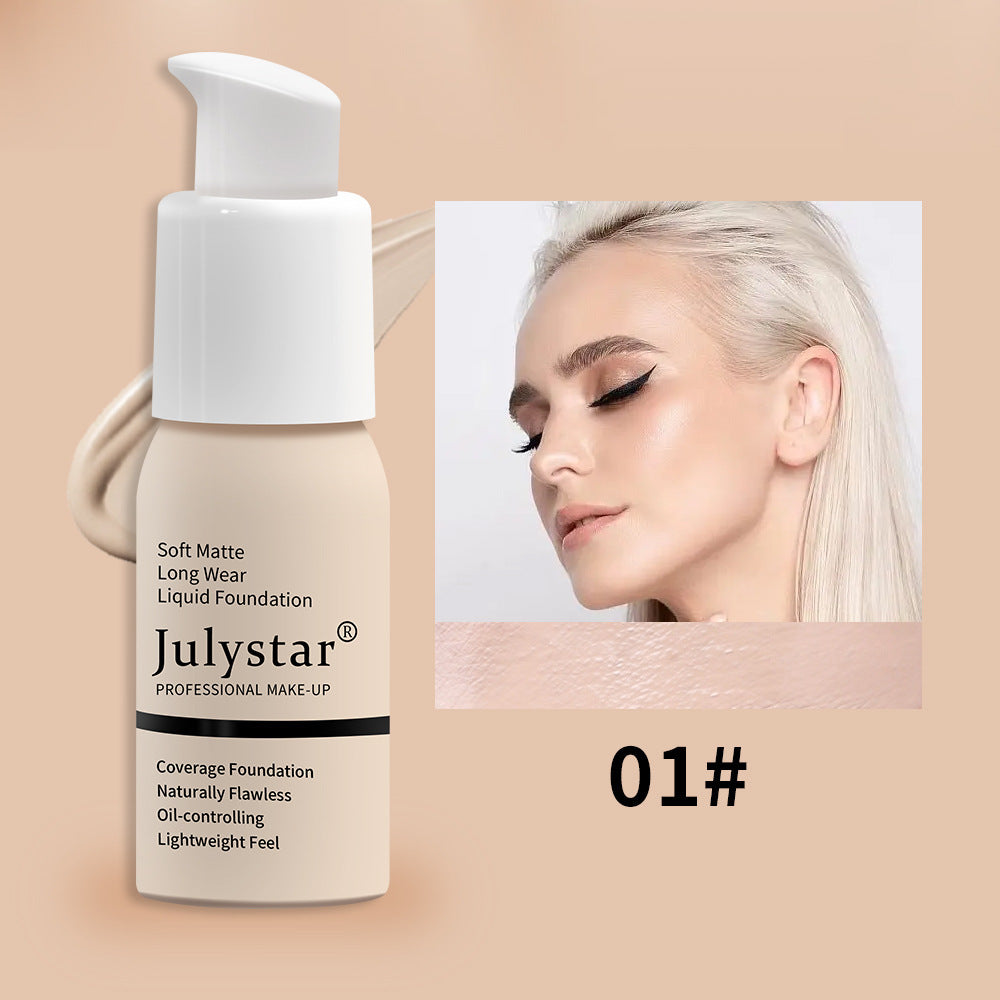 "Waterproof Liquid Foundation Concealer Long Lasting Makeup"