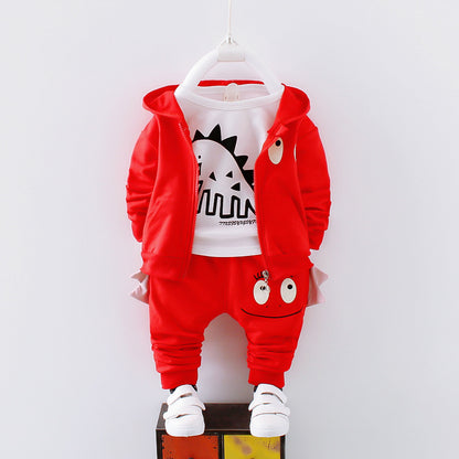 "Boys Cotton Clothing Set for Spring and Autumn"