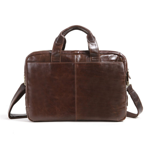 Men’s Cowhide Leather Business Briefcase – Laptop Bag