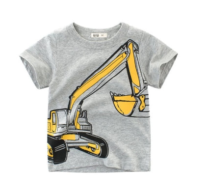 "Boys Cotton T-Shirt Summer Short Sleeve Kids Clothing"