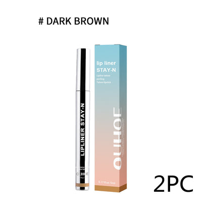 Dark Brown Lip Liner Pen – Waterproof & Long Lasting