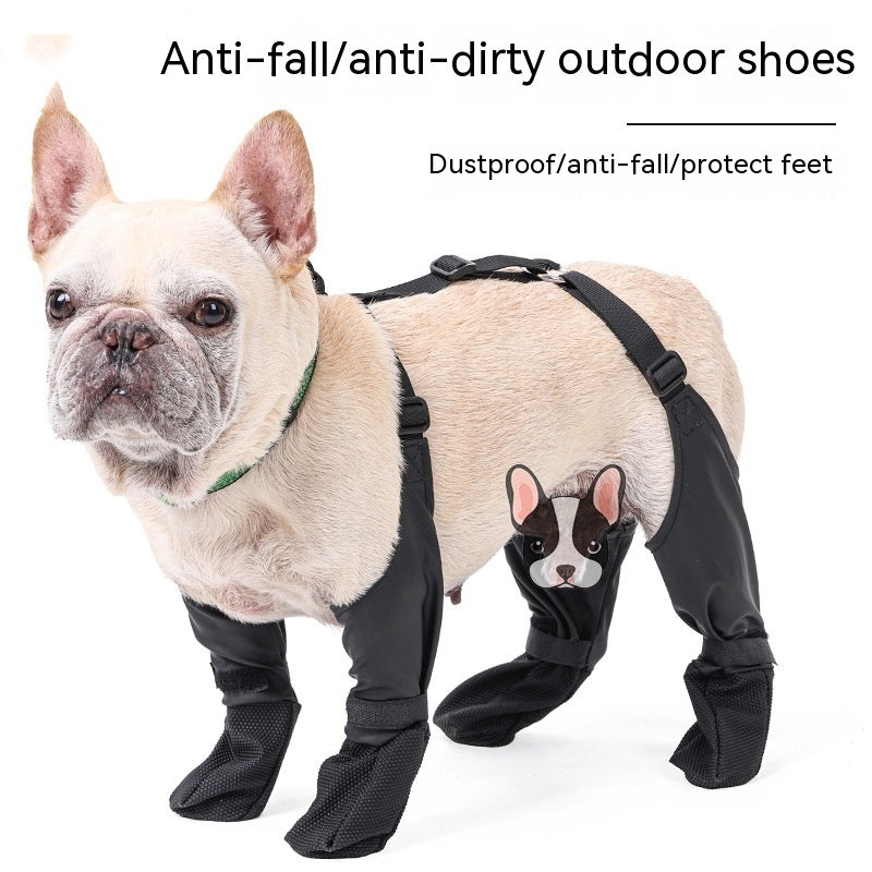 Waterproof Dog Shoes – Adjustable Breathable Pet Boots for Outdoor Walking
