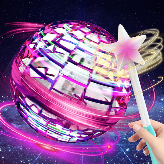 Spinning Flying Toy – Fingertip LED Drone for Kids