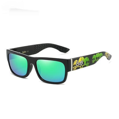 DUBERY Cross-border New Arrival Zebra Print Wood Glasses Men Women Black Walnut Polarized Sunglasses D240