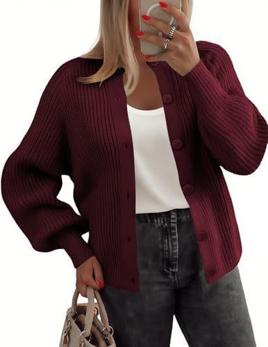 Women’s Round Neck Buckle Cardigan
