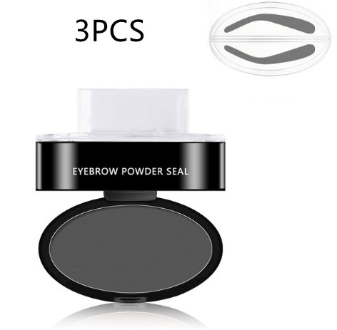 Eyebrow Powder Stamp & Stencil Kit Waterproof Makeup