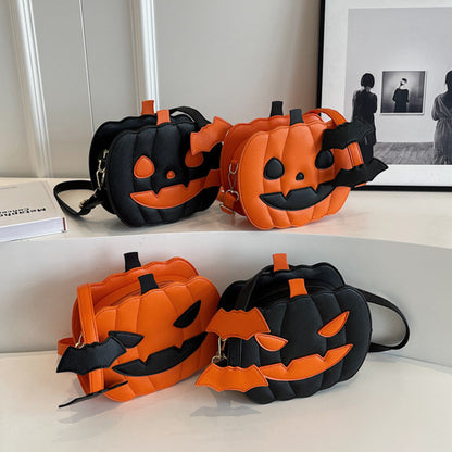 Funny Pumpkin Halloween Shoulder Bag