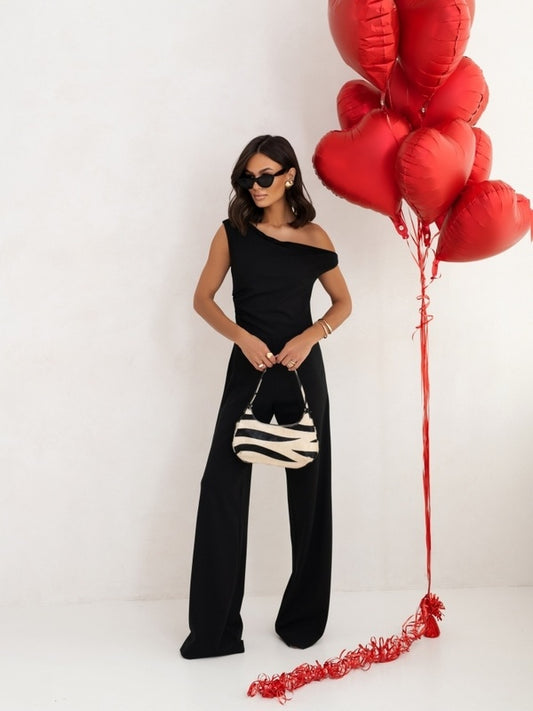Women’s Elegant Strap Jumpsuit with Zipper