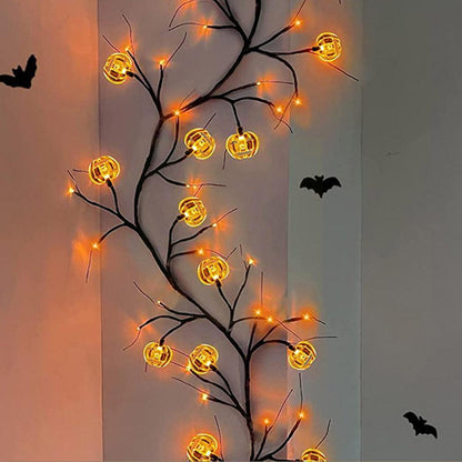 Halloween LED String Lights – Bat & Pumpkin Party Decorations