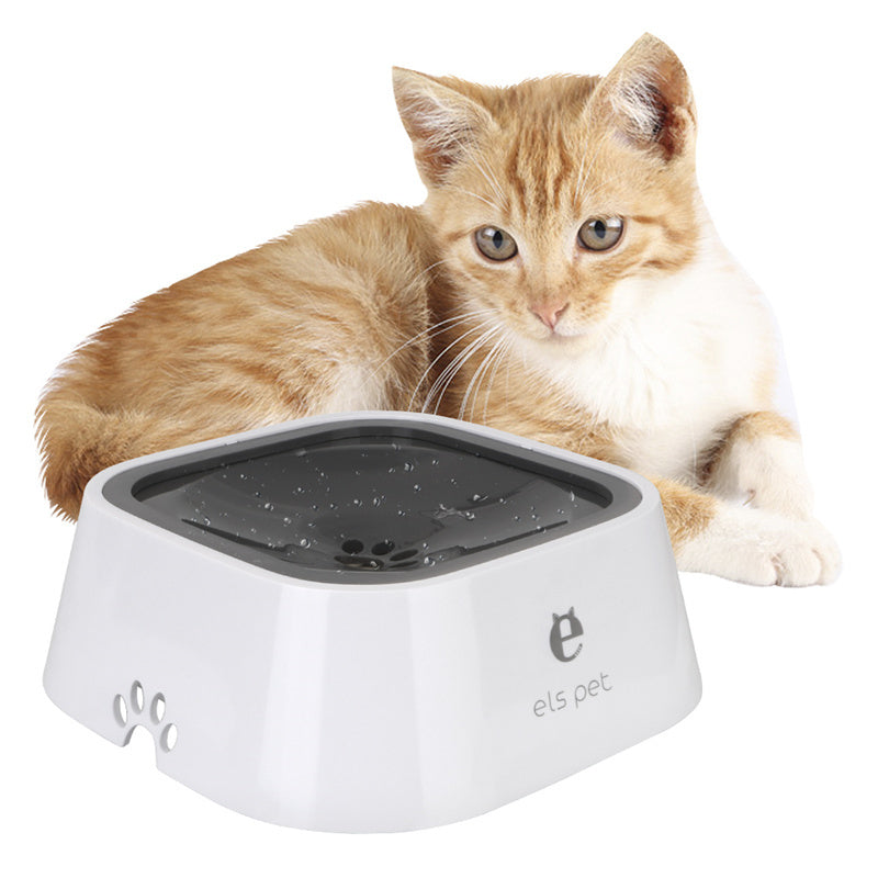 1.5L Cat & Dog Water Bowl – Anti-Overflow Slow Feeder & Floating Pet Fountain, ABS & PP Materials