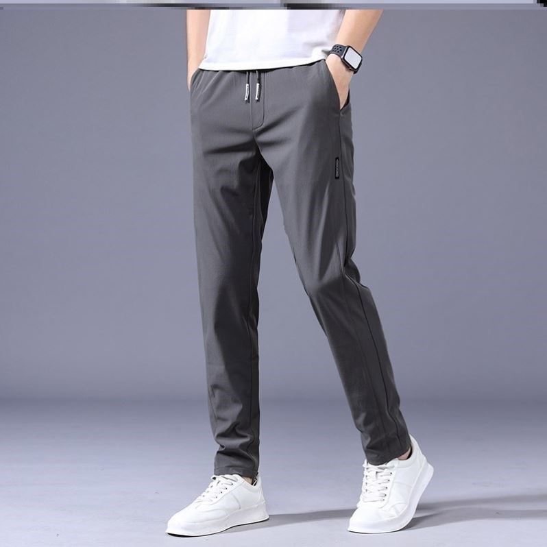 Men’s Drawstring Casual Pants – Loose Fit