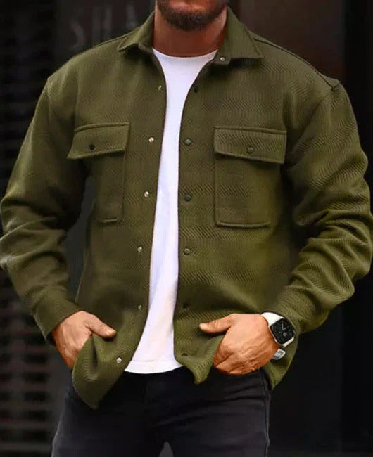 Men’s Polo Collar Work Coat