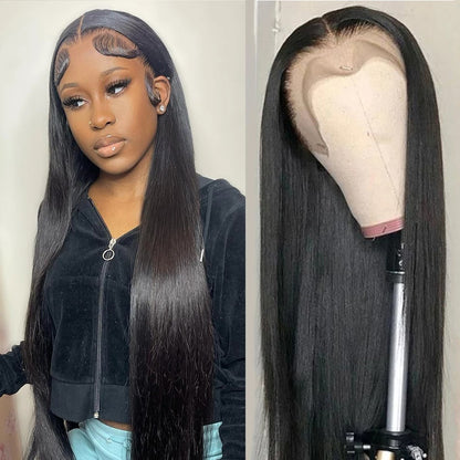 Real Human Hair Lace Wig Set – 9A Straight Hair