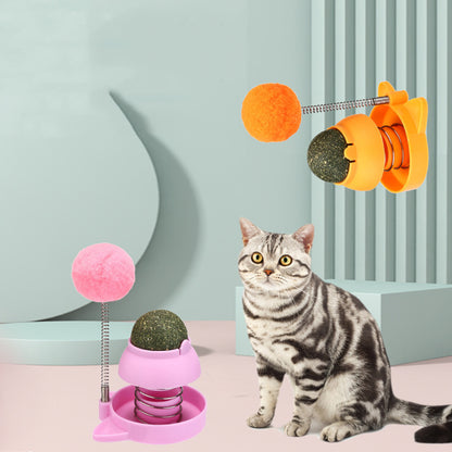 Lucky Cat Licking Mint Ball – Hairball Relief, Teeth Cleaning & Boredom Relief Cat Toy