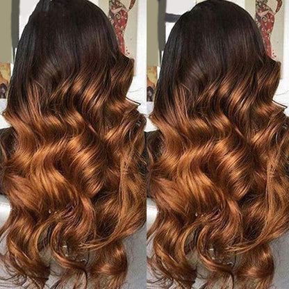 Ombre Colorful Lace Front Human Hair Wig – Remy