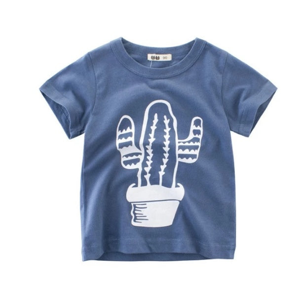 "Boys Cotton T-Shirt Summer Short Sleeve Kids Clothing"