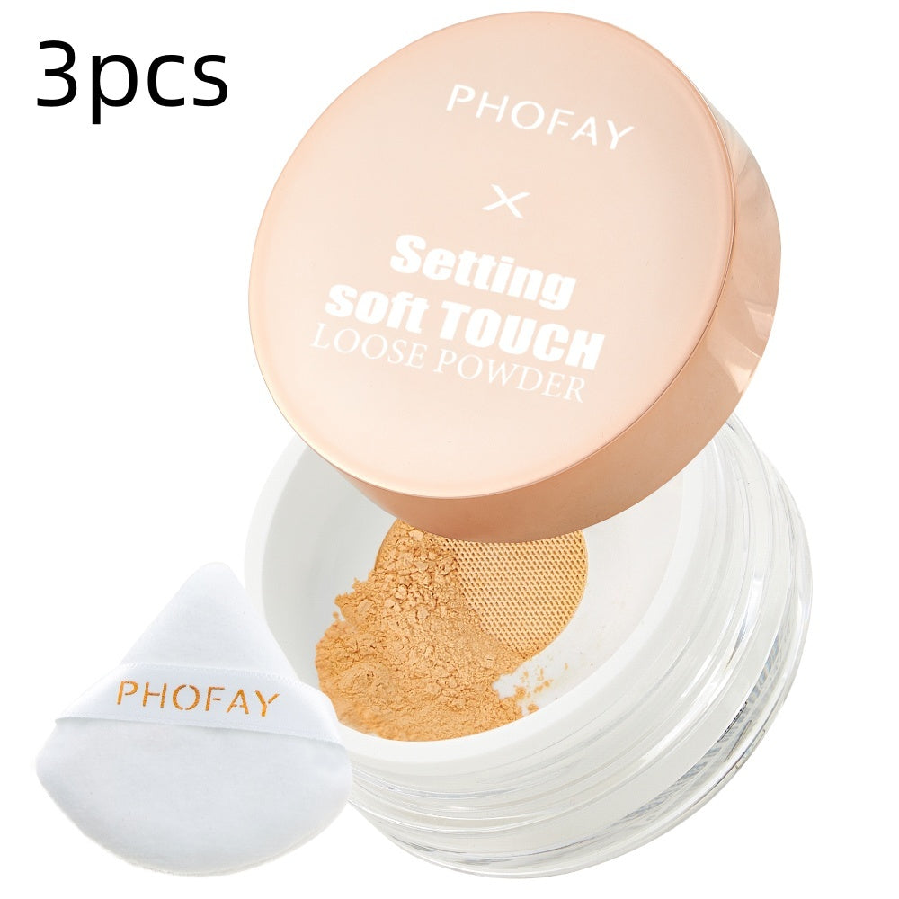 "PHOFAY Soft Touch Loose Setting Powder Makeup"