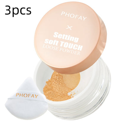 "PHOFAY Soft Touch Loose Setting Powder Makeup"