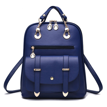 Women's PU Leather Backpack – Fashion Dual-Use Bag