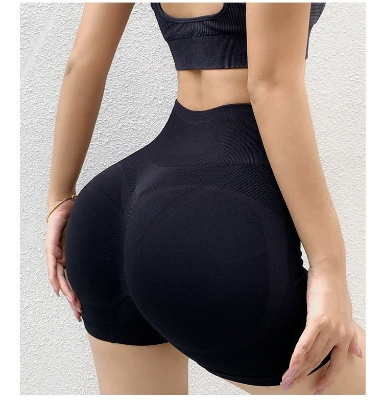 Women’s Seamless Yoga Shorts – Butt Lifting Gym Wear