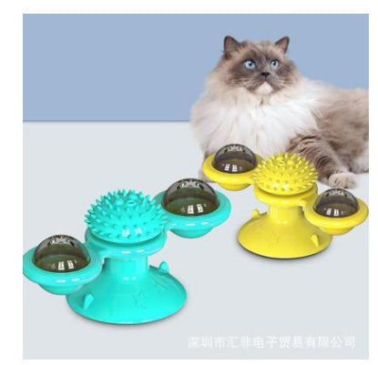 Rotating Cat Windmill Toy