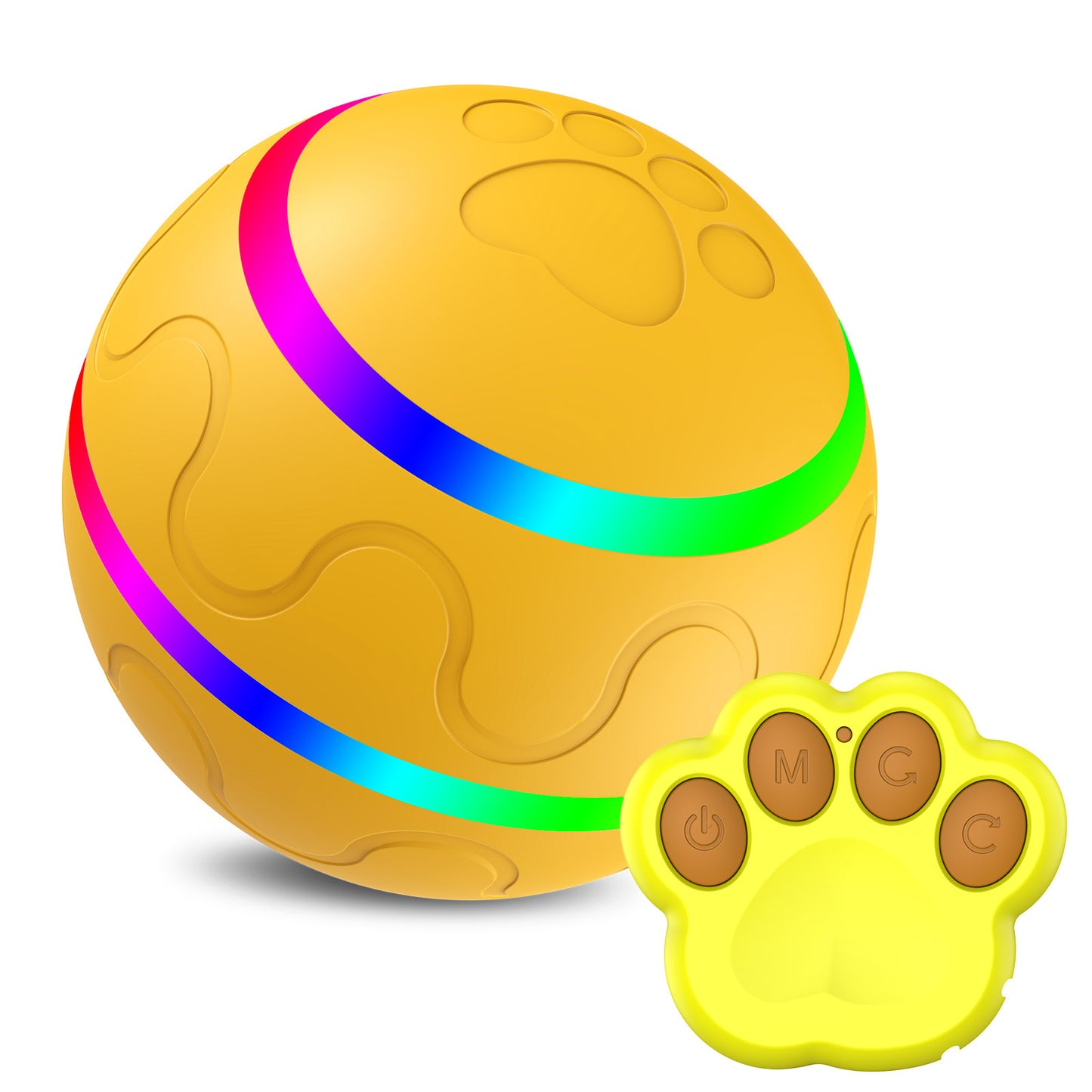 Smart Interactive Cat Toy – USB Rechargeable Self-Rotating Ball