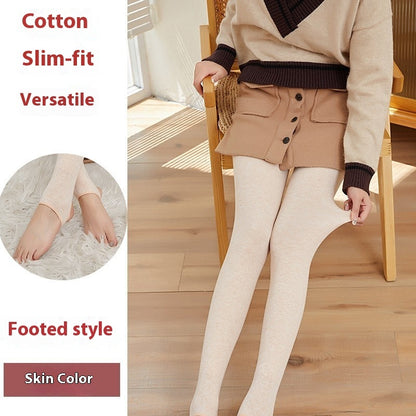 Maternity Cotton Pantyhose – Striped Winter